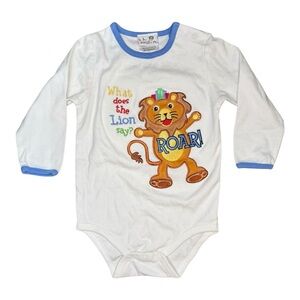 Baby Einstein White Baby Onesie with Lion Print